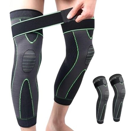 3D Long Knee & Calf Compression Sleeve Support For Men And Women